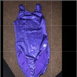 Sparkly gymnastics leotard